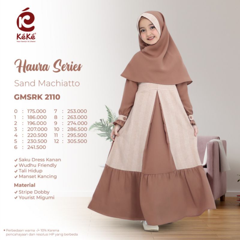 Gamis Anak Haura Series by keke