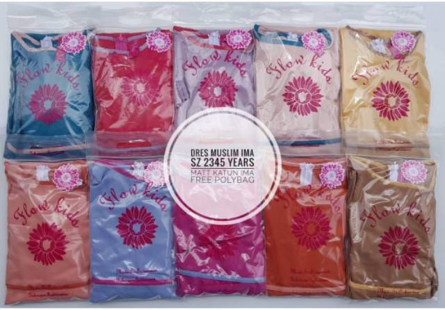 Gamis Set Hijab Flowkids PROMO