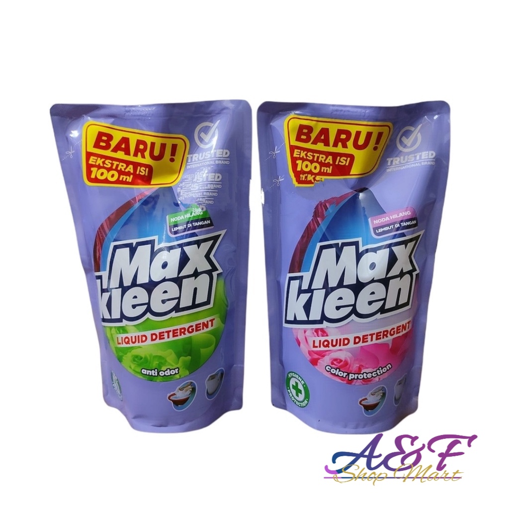 MAX KLEEN LIQUID DETERGENT 600+100ml Anti Odor Colour Protection