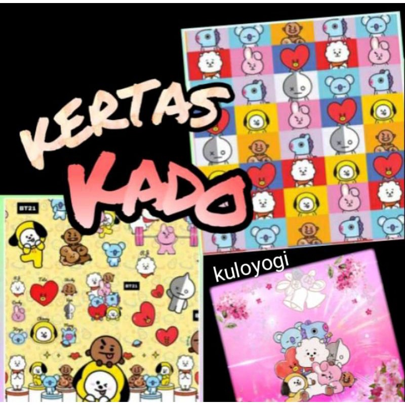 

Kertas Kado Kiky BT21 BTS TINYTAN