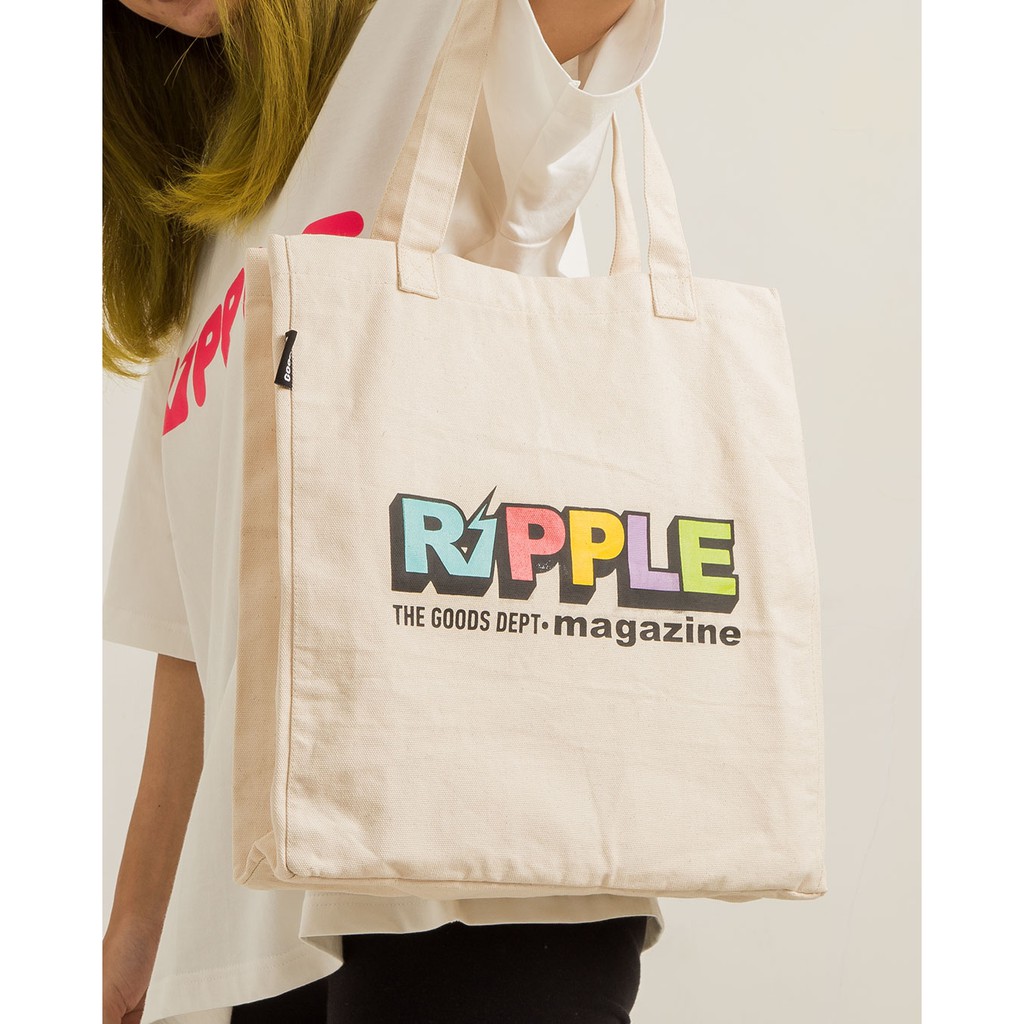 The Goods Dept x Ripple - MULTICOLOR OFF WHITE TOTE BAG