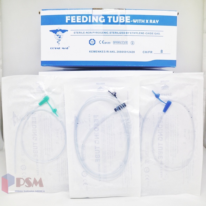 COSMOMED Feeding Tube with X-Ray / Feeding Tube NGT / Sonde Selang Makan