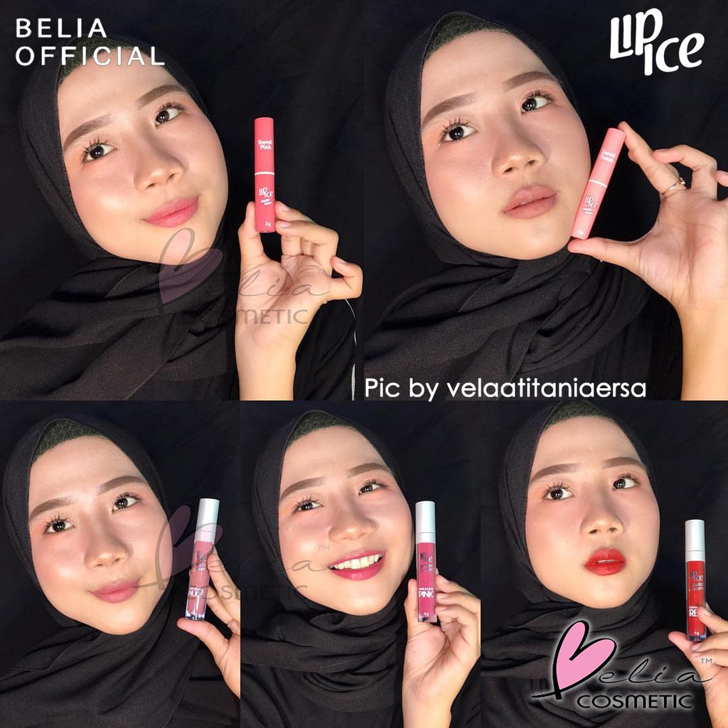 ❤ BELIA ❤ LIP ICE Matte Color Matte Cream with Sakura Extract 2g | pelembab lipstick lipcream mate