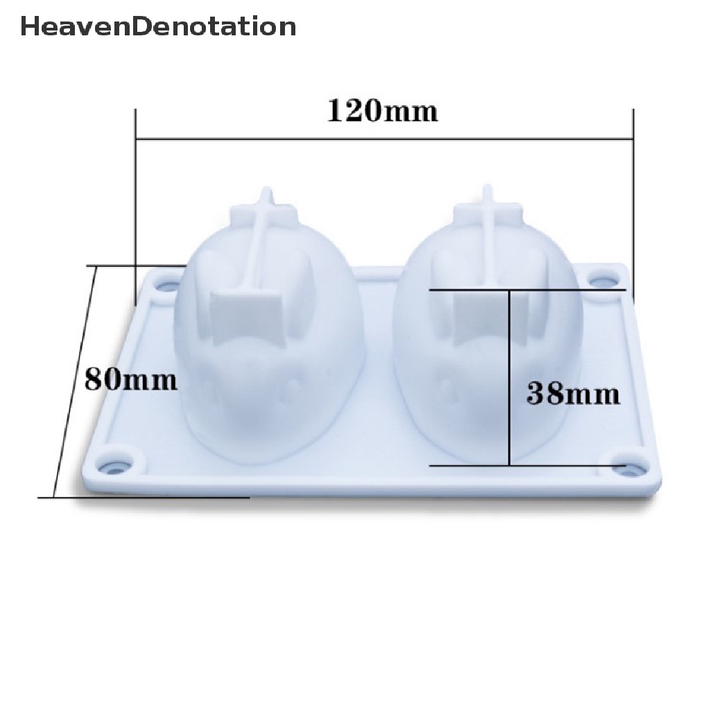 Cetakan Jelly Bentuk Kelinci Paskah 3D Bahan Silikon Flexible