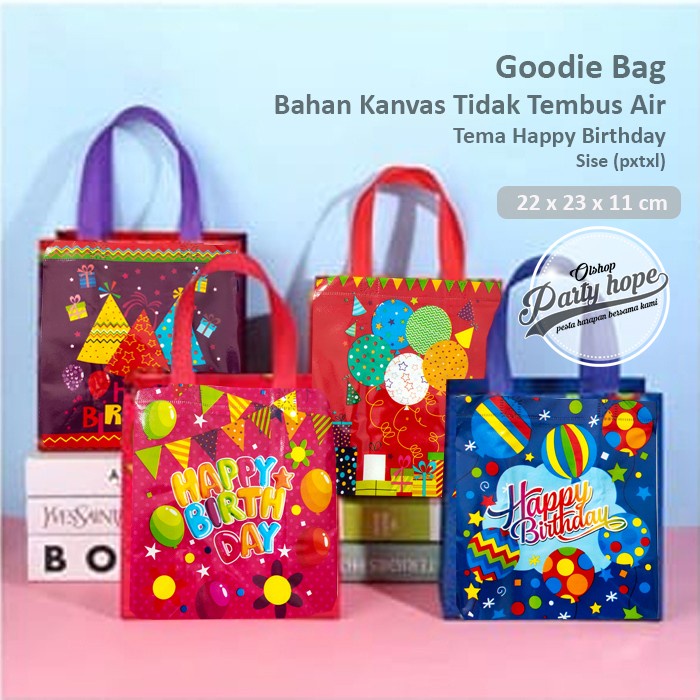 

Tas Souvenir Ulang Tahun Happy Birthday / Goodie Bag Tas Ulang Tahun