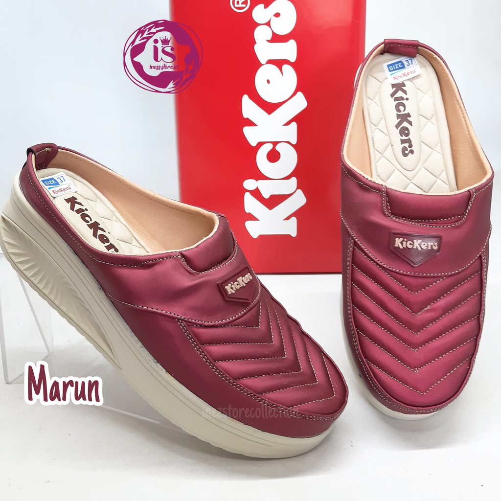 SEPATU WEDGES WANITA KICKERS KODE  SL-V MURAH BERKUALITAS