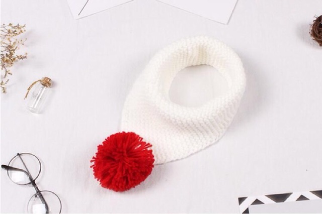 Scarf Ring Pom Kids Syal Anak Rajut Wool Winter Musim Dingin