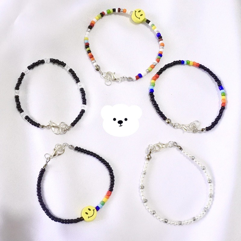 Kpop Idol Beads Bracelet | Gelang Manik Kpop | Suga | V | Taeyong | Wooyoung | Mino | Hyunjin |