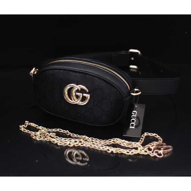 S3YB TAS WANITA TAS BATAM IMPORT GUCCI BELT NAGITA MINI CANVAS IB - EMAS NCU0
