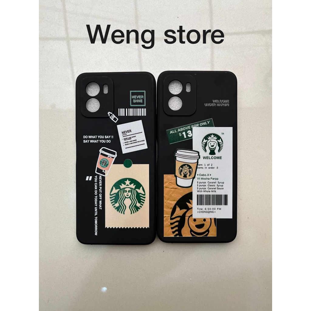 Case Hp Starbucks Hitam For Phone Samsung Oppo Realme Vivo Infinix Iphone Xiaomi