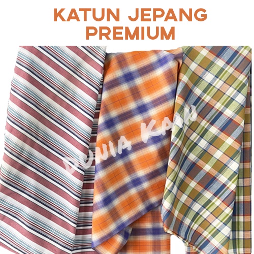 Bahan Kain Baju Kemeja Katun Jepang