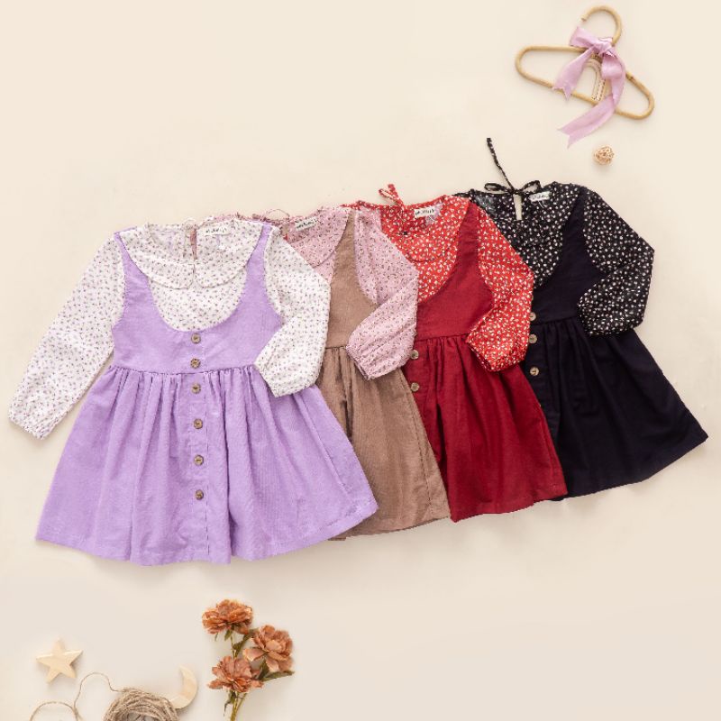 Domikado | Seina overall dress | Setelan anak perempuan | Overall anak | Dress anak