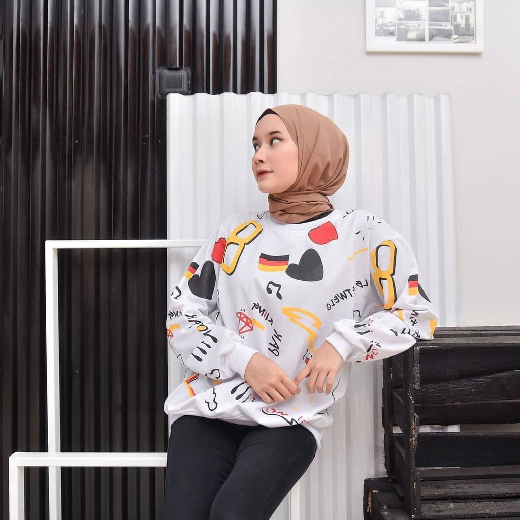 Nara Grosir - 8 Fullprint Sweater l Sweater Terbaru Pria dan Wanita