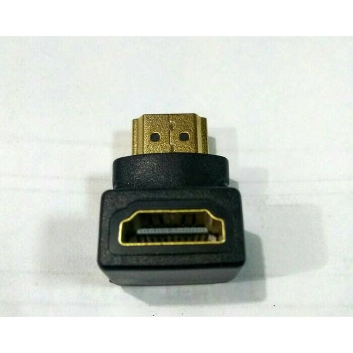 konektor converter HDTV female to HDTV Male Adapter 90 Derajat Siku