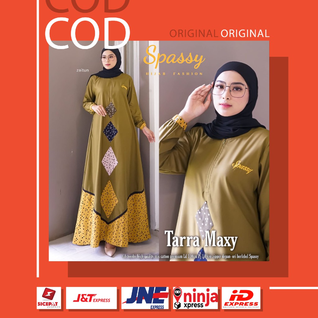 Tarra Maxy Ori by Spassy Gamis Maxi Dress Toyobo High Quality LD 110