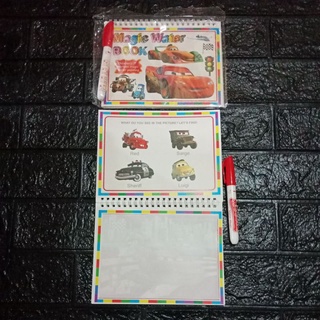 LYSASHOP - MAGIC WATER BOOK / BUKU AJAIB MEWARNAI ANAK GAMBAR MAINAN EDUKASI ANAK-CarSpeedNew