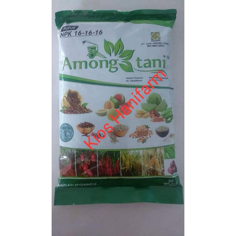 Pupuk NPK Among Tani 16-16-16 (Original Kresna) Kemasan 1 Kg Asli Pabrik