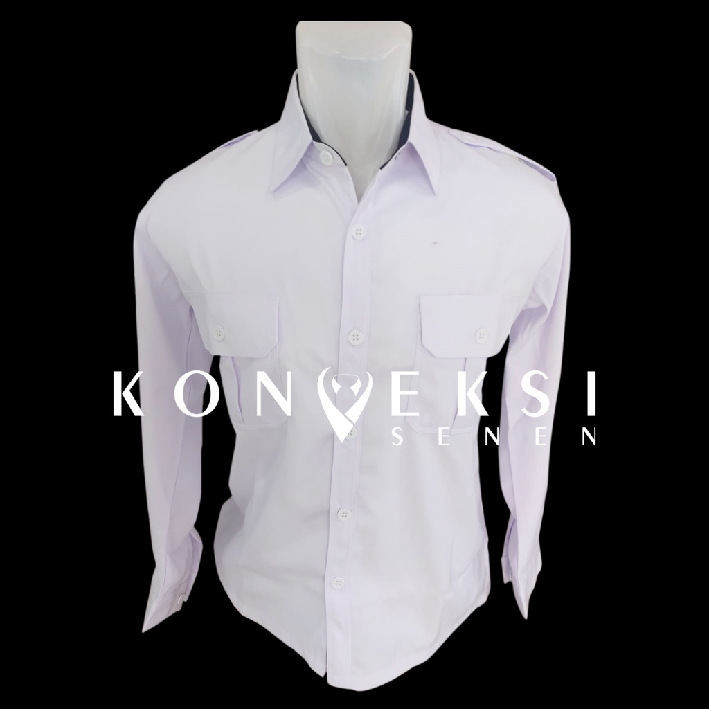 seragam pns putih | baju putih | seragam kerja pns premium bahan tebal lembut