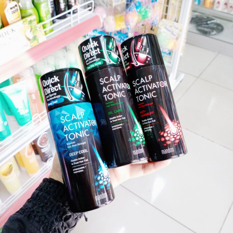 HAIR TONIC MANDOM JET SPRAY - Deep Cool