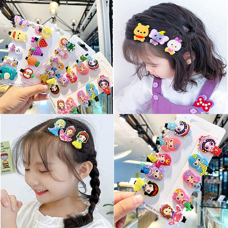 ENZ ® Set Jepit Rambut Anak 10 in 1 / Jepit Rambut Korea / Hair Pin Rambut / Hair Clips 1106