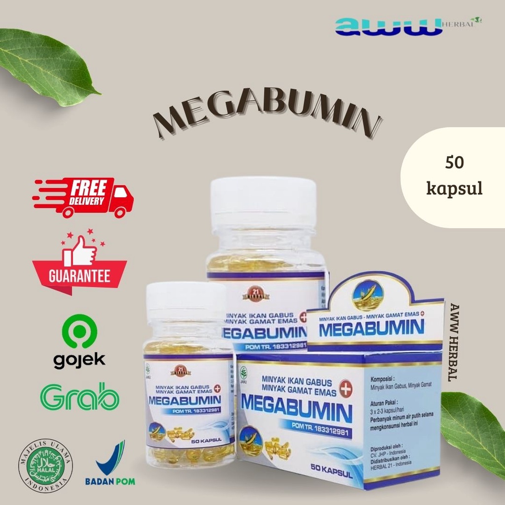 Megabumin Minyak Ikan Gabus Minyak Gamat Emas