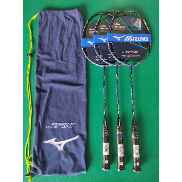 Raket badminton mizuno JPX 7 fury original free bg 66 ultimax
