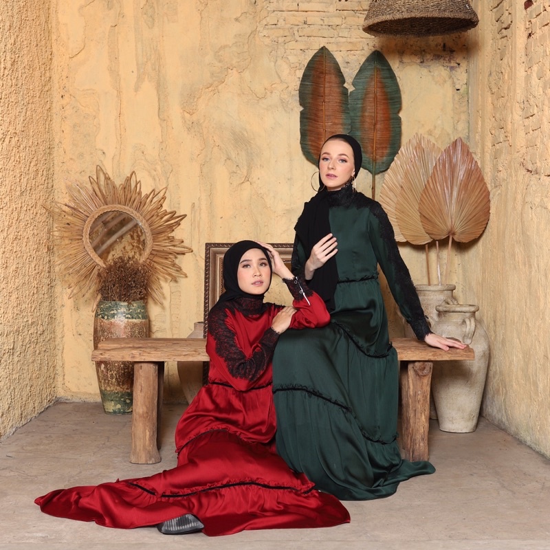 LORIA DRESS | crinkle textured silk | Dress silk