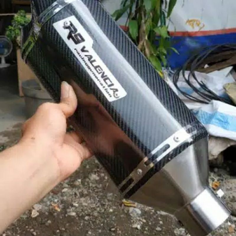 Knalpot Racing R9 Valencia Carbon Silincer NMAX AEROX LEXI PCX XMAX ADV VARIO BEAT SCOPY MIO Vixion 