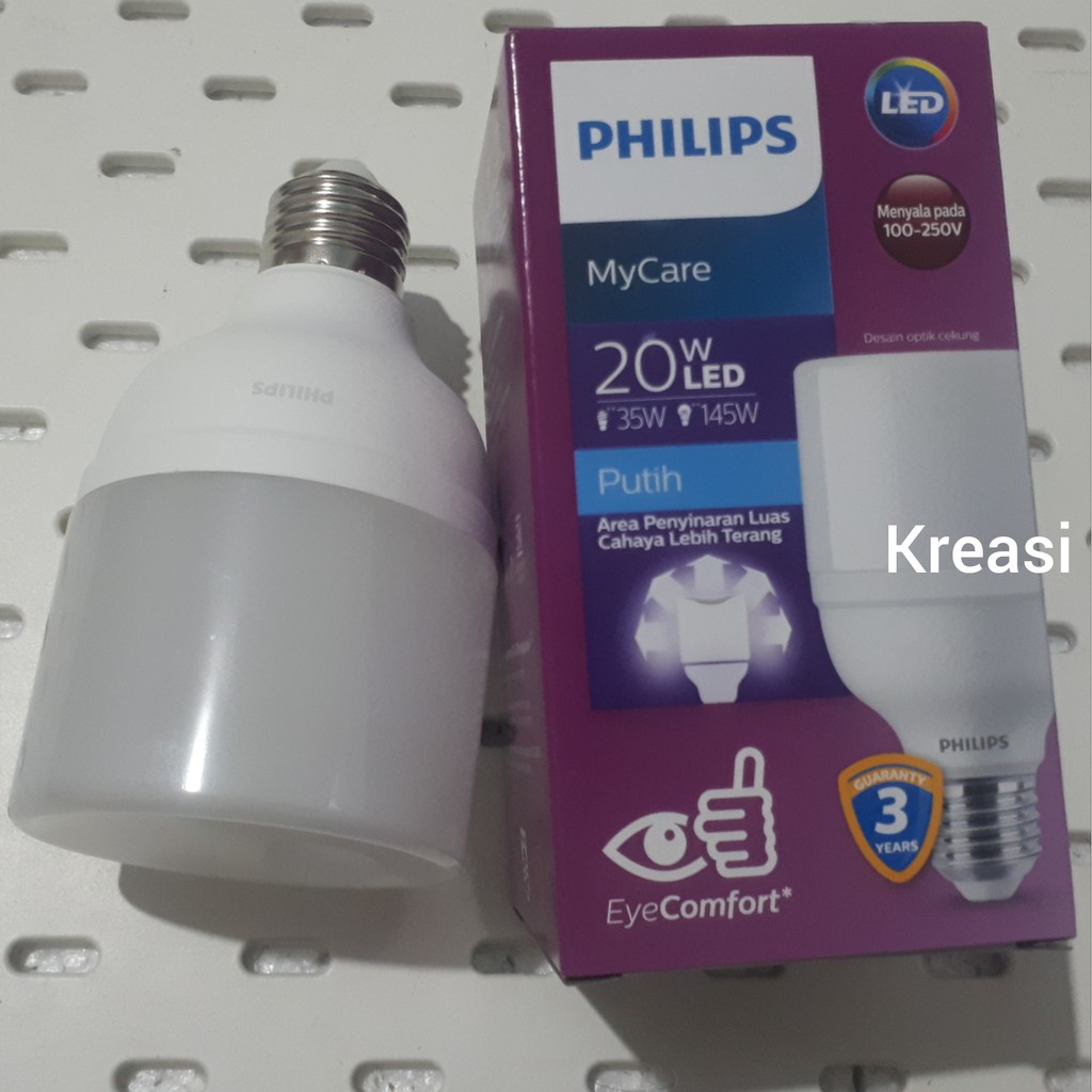 LAMPU LED BRIGHT BULB 20W / 20 WATT E27 PHILIPS - PUTIH