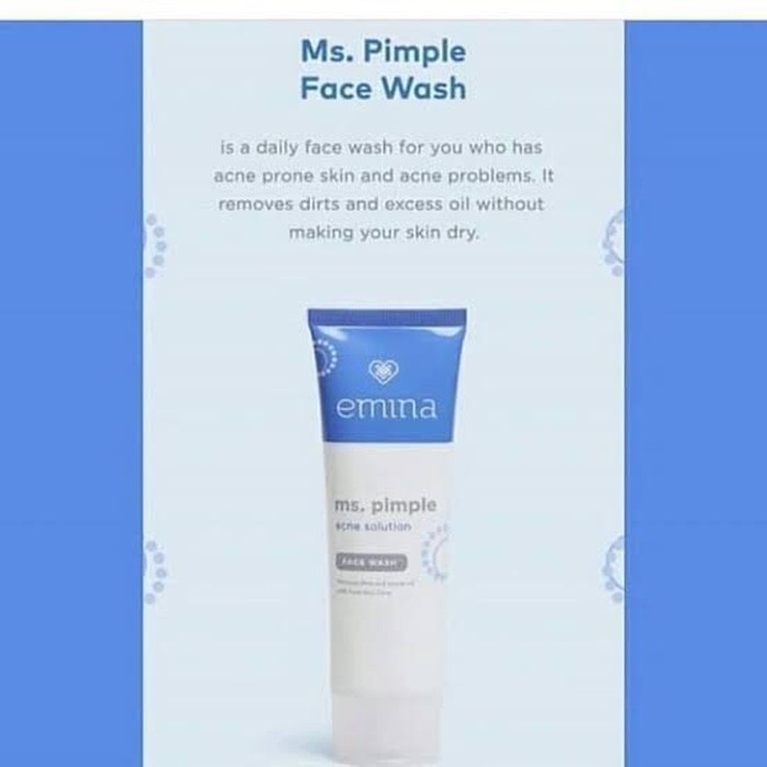 Emina facial wash pimple 50ml