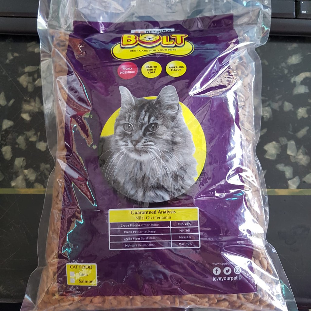 1 KG BOLT Makanan Kucing murah Tuna Ikan