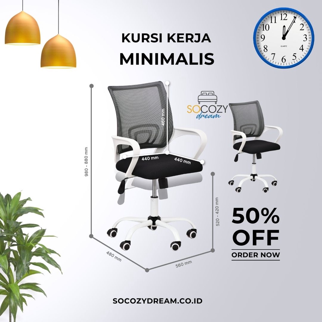 Kursi kerja kursi kantor handle warna putih kursi kerja putih kursi kerja murah bangku kerja kursi k