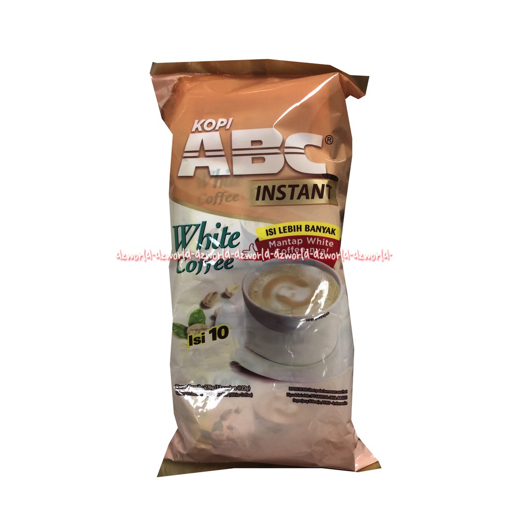 ABC Instan White Coffee Isi 10 Sachet Kopi Instant Kopi Bubuk Instan Kopi Putih White Cofe