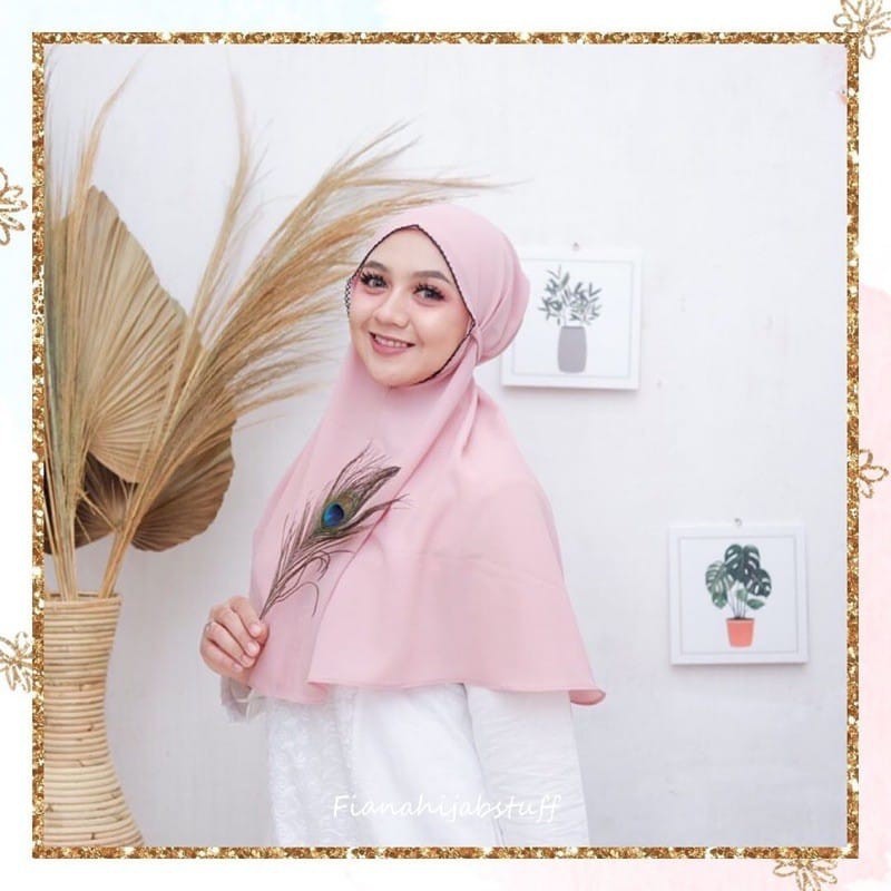 BERGO PICOT HIJAB CROCHET JILBAB DIAMOND KERUDUNG INSTAN-5
