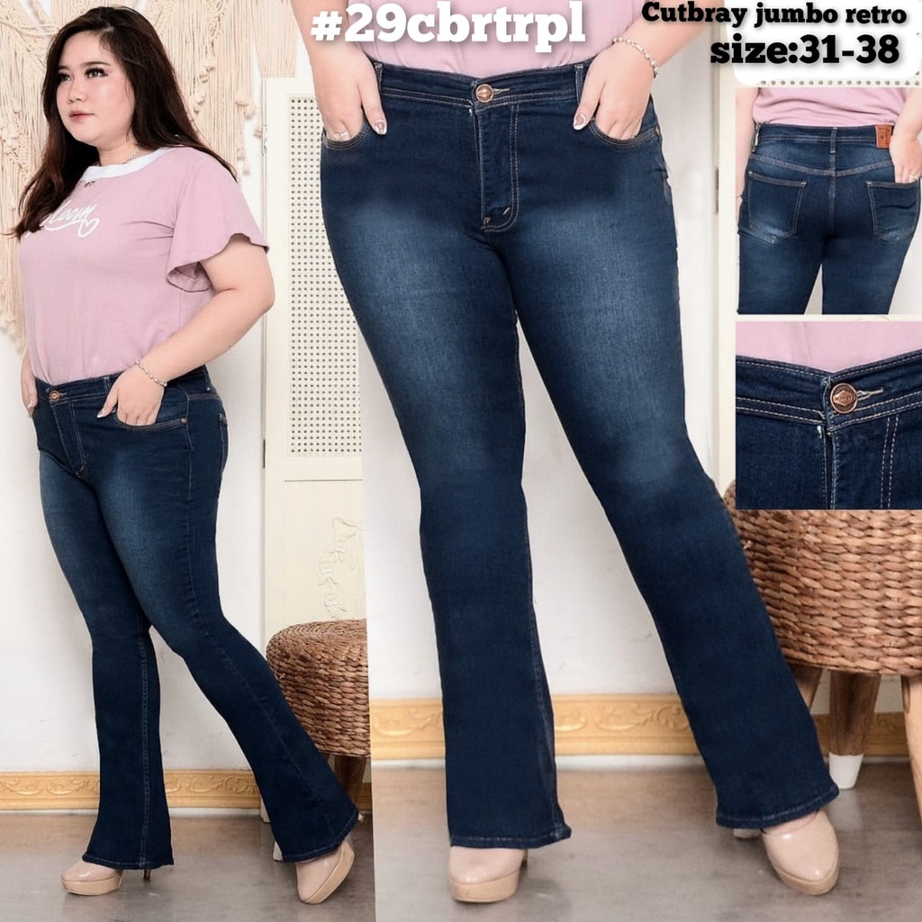 Celana Panjang Jeans Wanita Cutbray 27 28-30 31-34 35-38 Bisa Bayar Ditempat(COD)