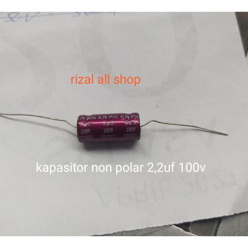 kapasitor non polar 2,2uf 100v tweeter capasitor