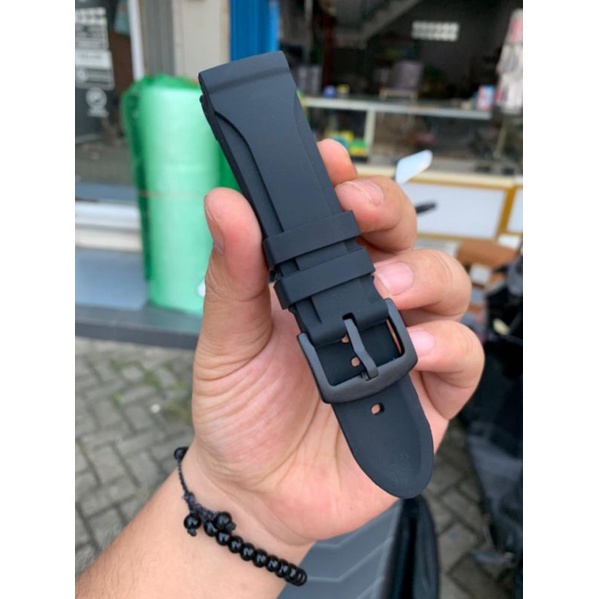 Strap Tali jam Tangan Silicon tebal berkualitas Size 24MM