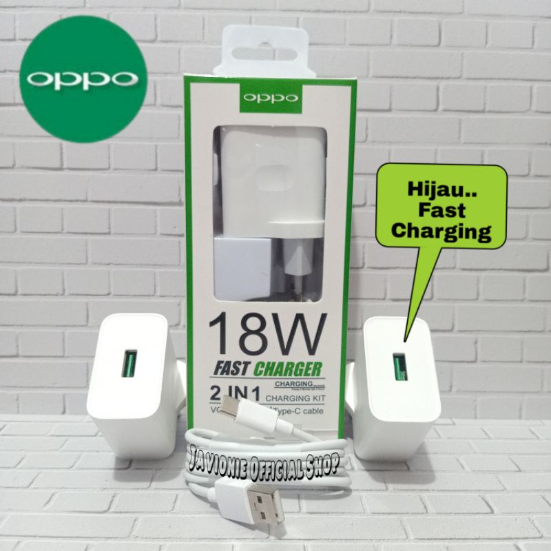 Charger Casan Cas OPPO A52 A53 A54 A55 Reno4 F 18W 30W ORIGINAL FAST CHARGING TYPE C