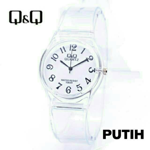 Ready Jam Tangan Wanita Q&amp;Q Jelly Murah Transparan Rubber