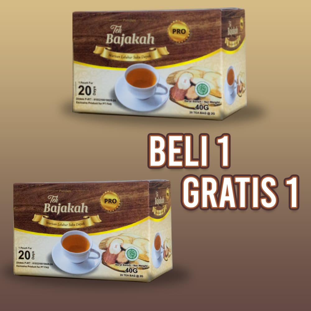 

TEH BAJAKAH PRO BOX BELI 1 GRATIS 1