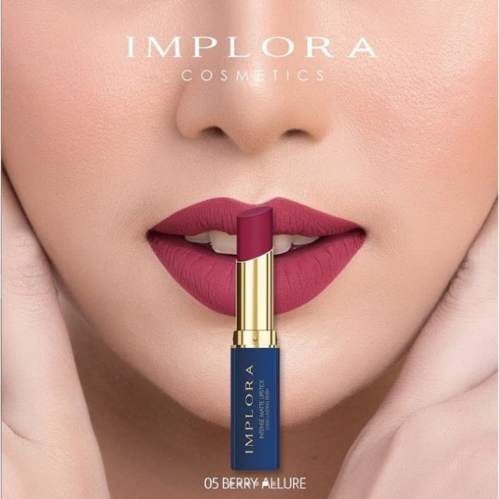 Implora Lip Matte INTENSE Lipstick Long Lasting Finish BPOM Lipstik Implora Lip Matte Implora