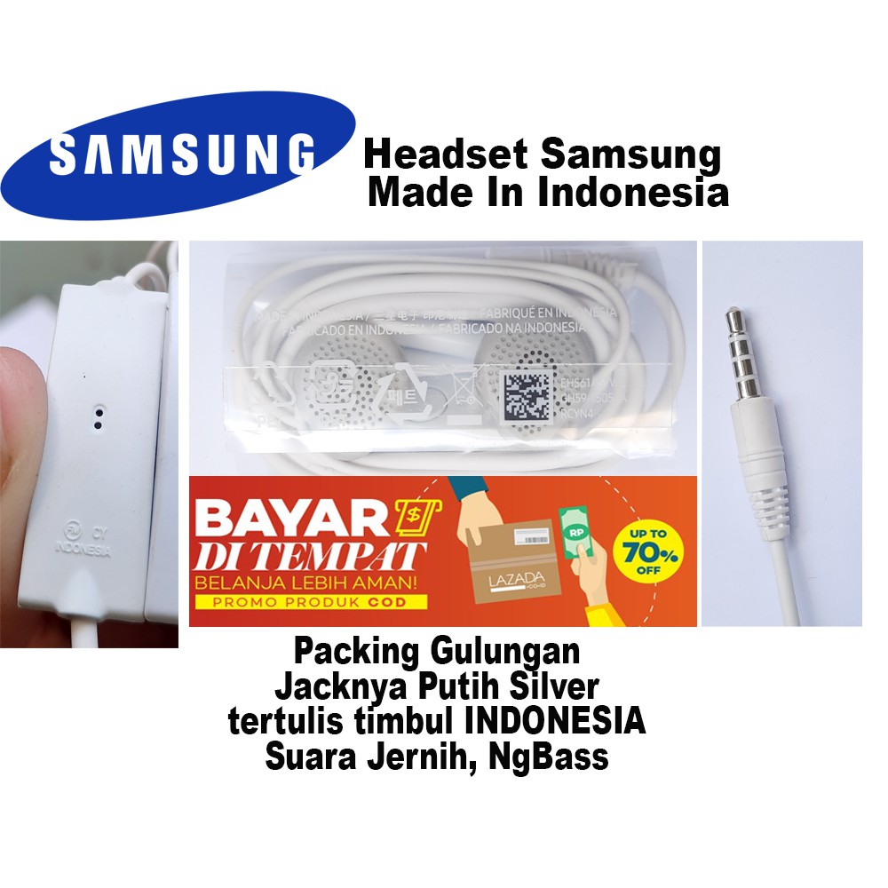 Handsfree SAMSUNG ORI / Headset SAMSUNG ORIGINAL INDONESIA 100%