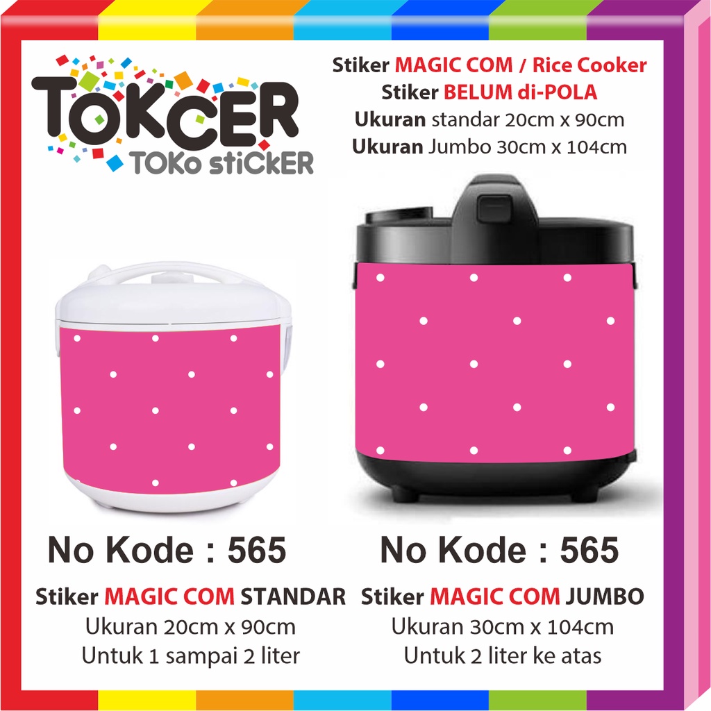 Stiker MAGIC COM / Rice Cooker POLKADOT