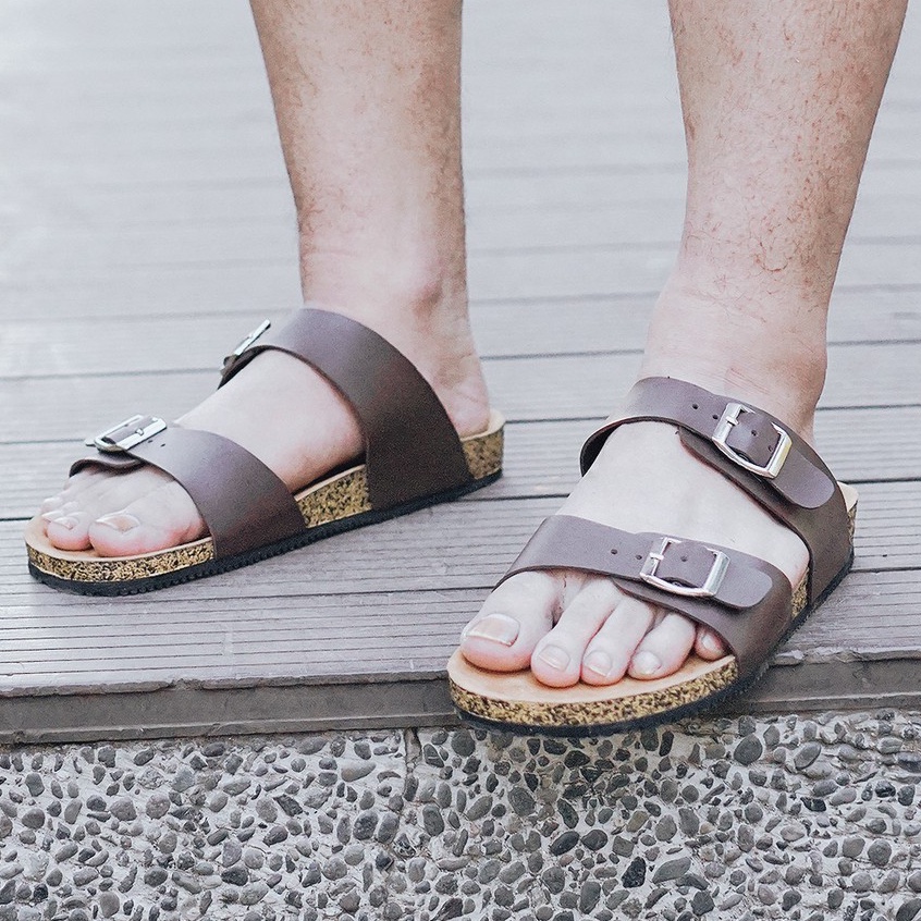 VALKRI BROWN | ManNeedMe x Lvnatica | Sandal Casual Pria Outdoor ORI