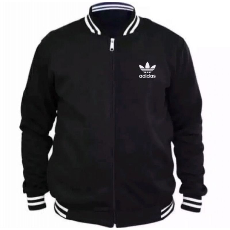 jaket varsiti adidas kembang//jaket varsiti hitam tangan putih//jaket varsiti adidas kembang terbaru