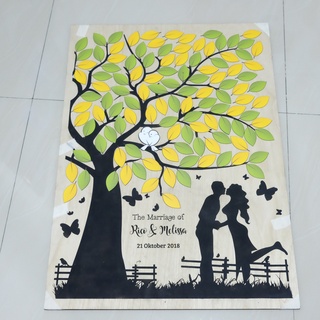 Image of thu nhỏ Guest Book Puzzle Wedding by Lasercretive_id #0