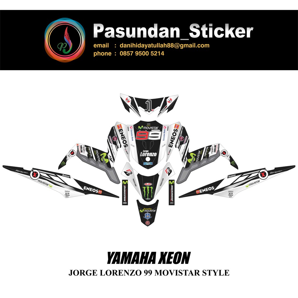 YAMAHA XEON JORGE LORENZO 99 MOVISTAR STYLE