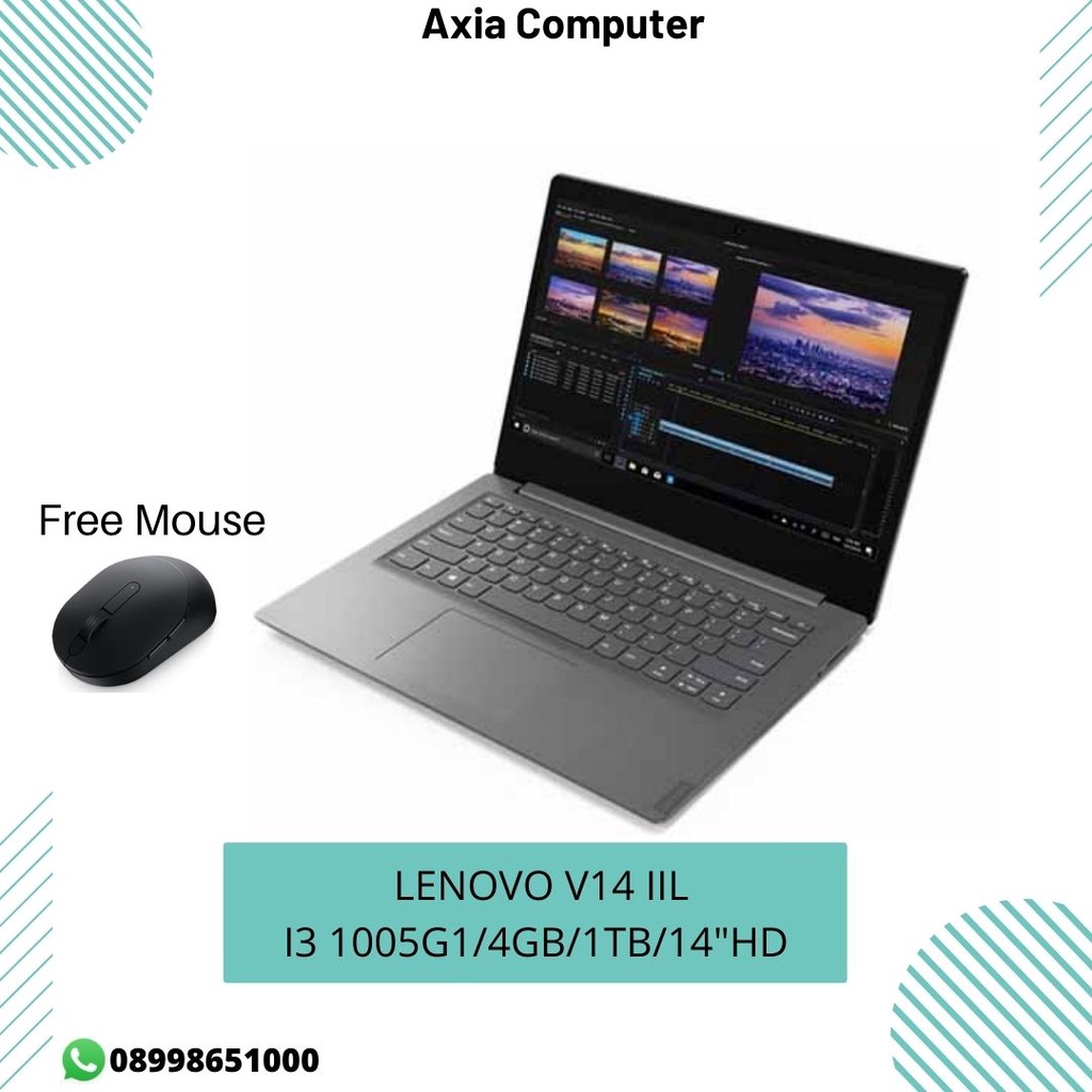 Lenovo V14 IIL i3-1005G1 4GB 1TB 14" HD