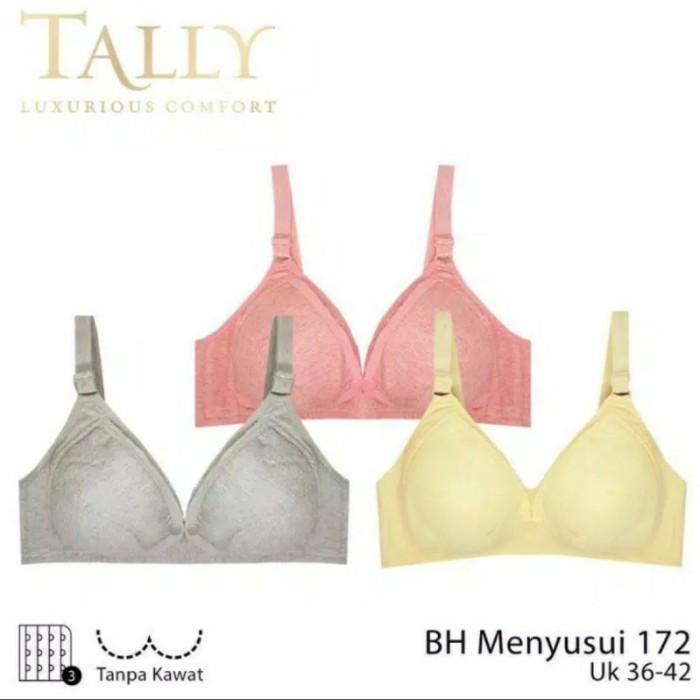 TALLY Bra Menyusui 172 Nursing Bra BH Ibu Hamil Menyusui Tanpa Kawat