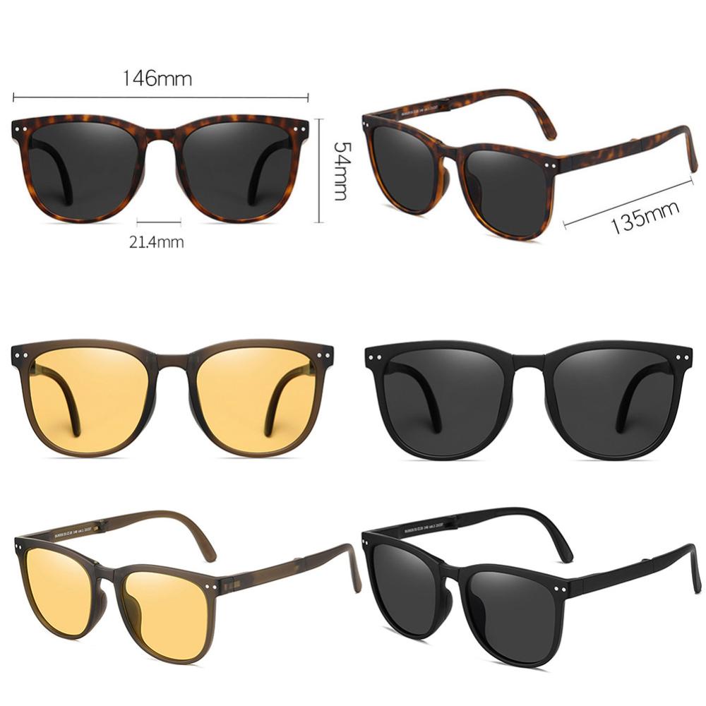 Timekey Kacamata Hitam Lipat Polarized Lensa Cermin Untuk Pria / Wanita J7Z6